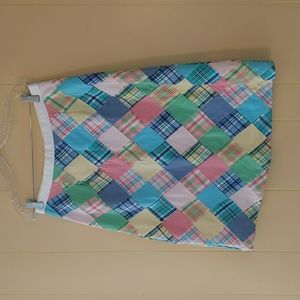 Tabi Colorful Patchwork A-Line Skirt Sz 12 EUC